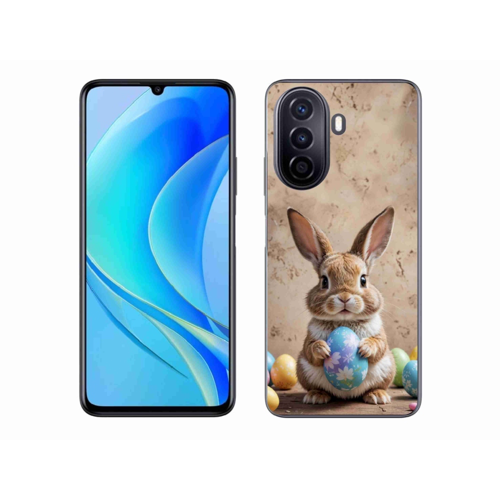 Gelový kryt mmCase na Huawei Nova Y70 - velikonoční králíček