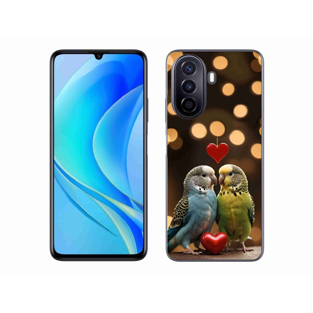 Gelový kryt mmCase na Huawei Nova Y70 - zamilovaní papoušci