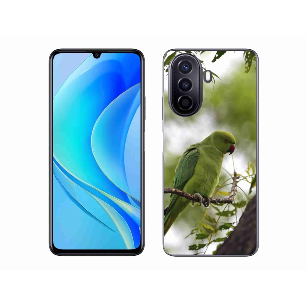 Gelový kryt mmCase na Huawei Nova Y70 - zelený papoušek
