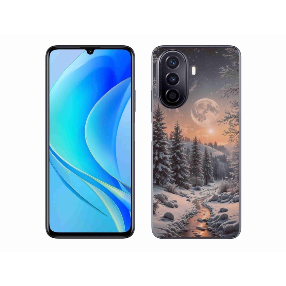 Gelový kryt mmCase na Huawei Nova Y70 - zimní krajina 2