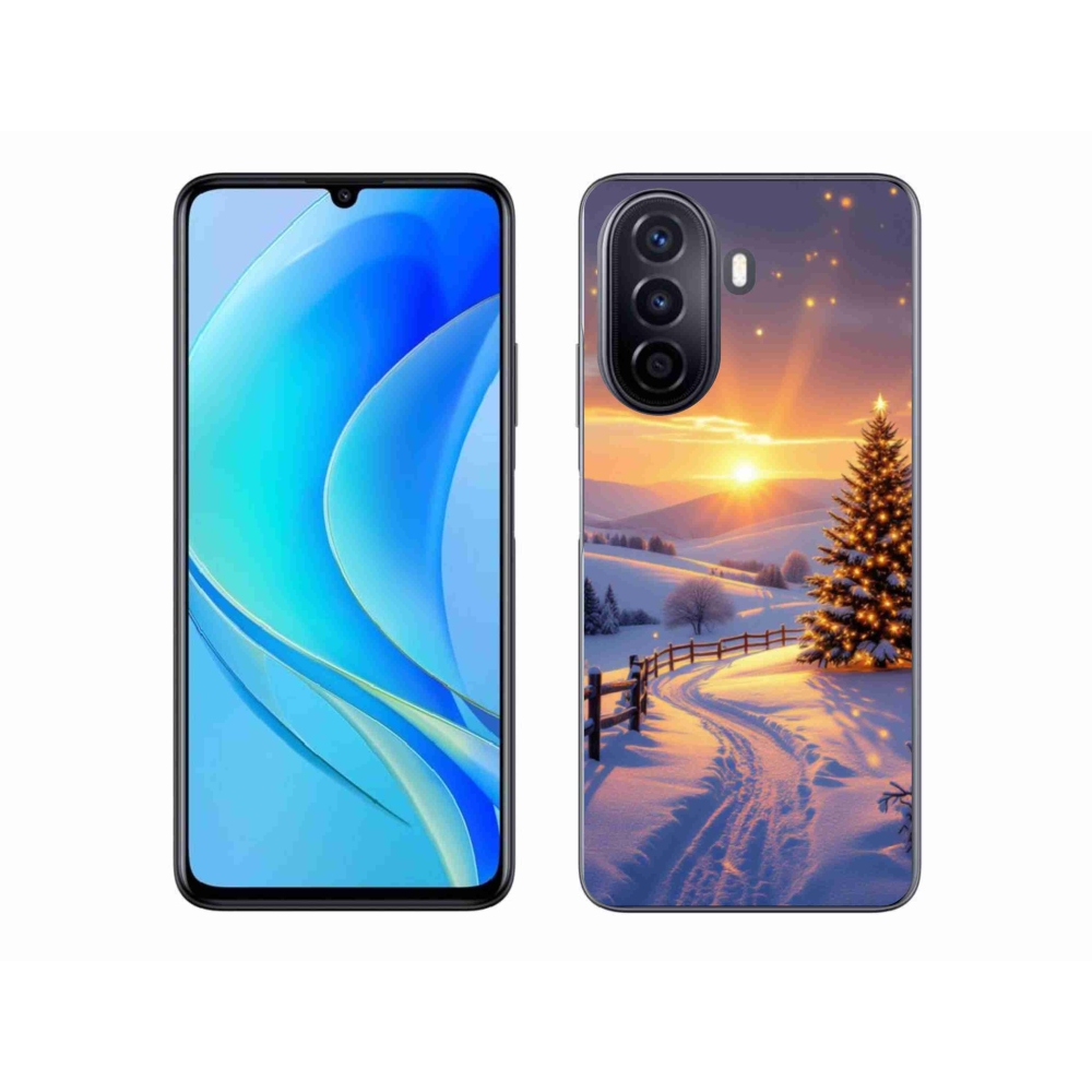 Gelový kryt mmCase na Huawei Nova Y70 - zimní krajina