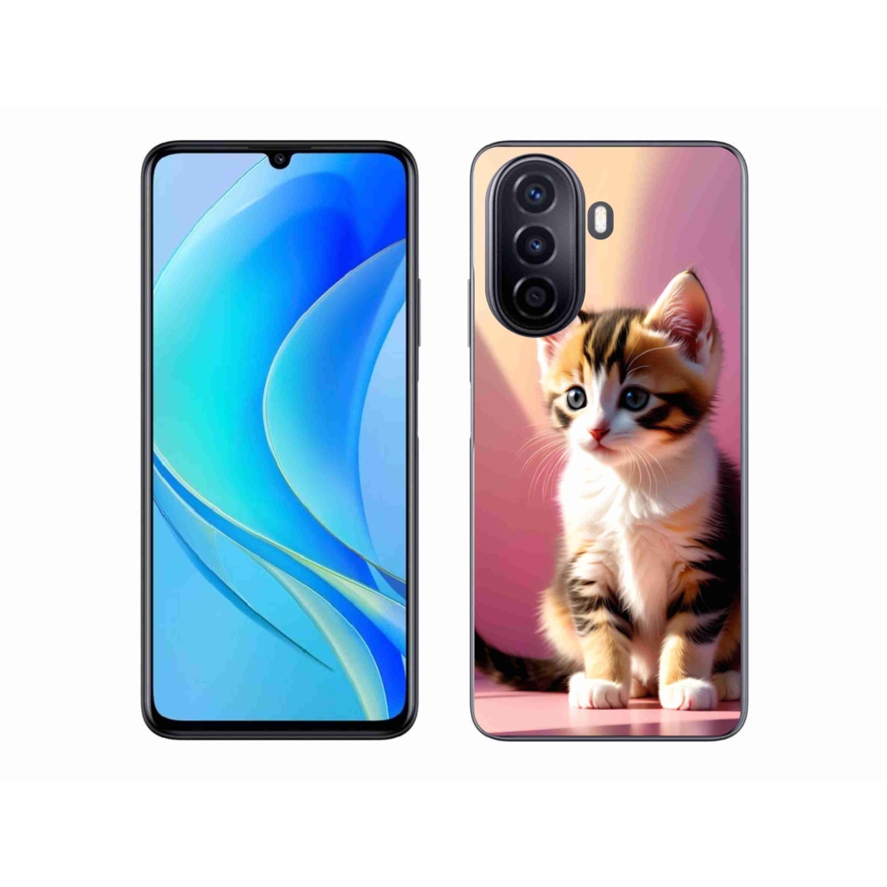 Gelový kryt mmCase na Huawei Nova Y70 - zvědavé kotě 2