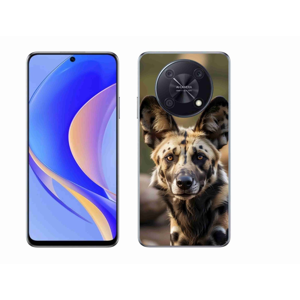 Gelový kryt mmCase na Huawei Nova Y90 - africký divoký pes