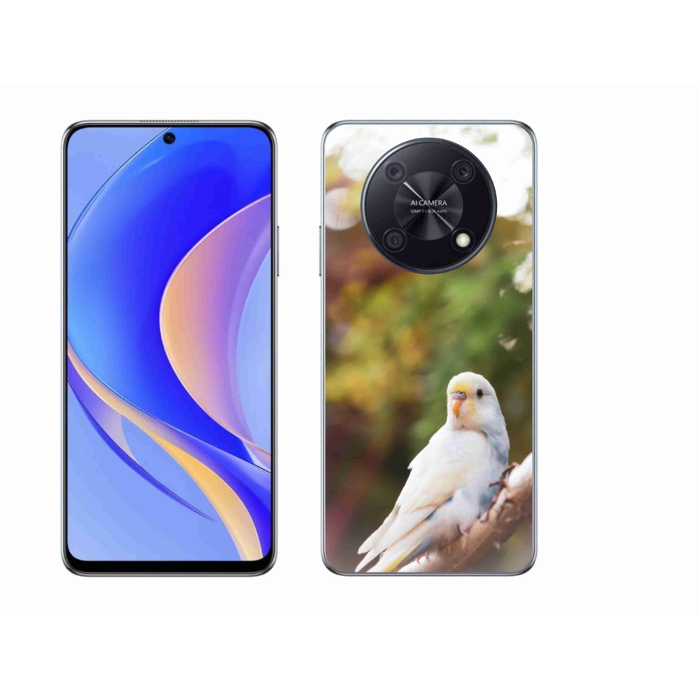 Gelový kryt mmCase na Huawei Nova Y90 - andulka bílá