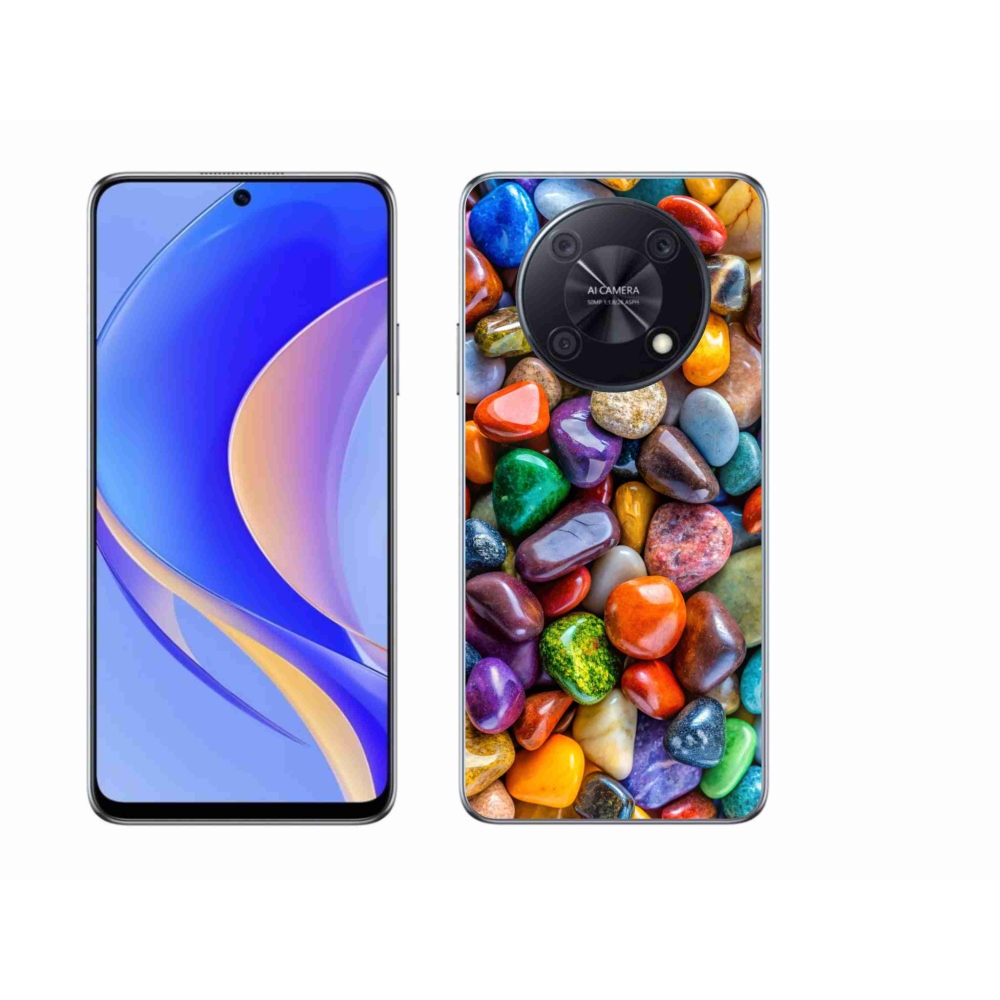 Gelový kryt mmCase na Huawei Nova Y90 - barevné kamínky