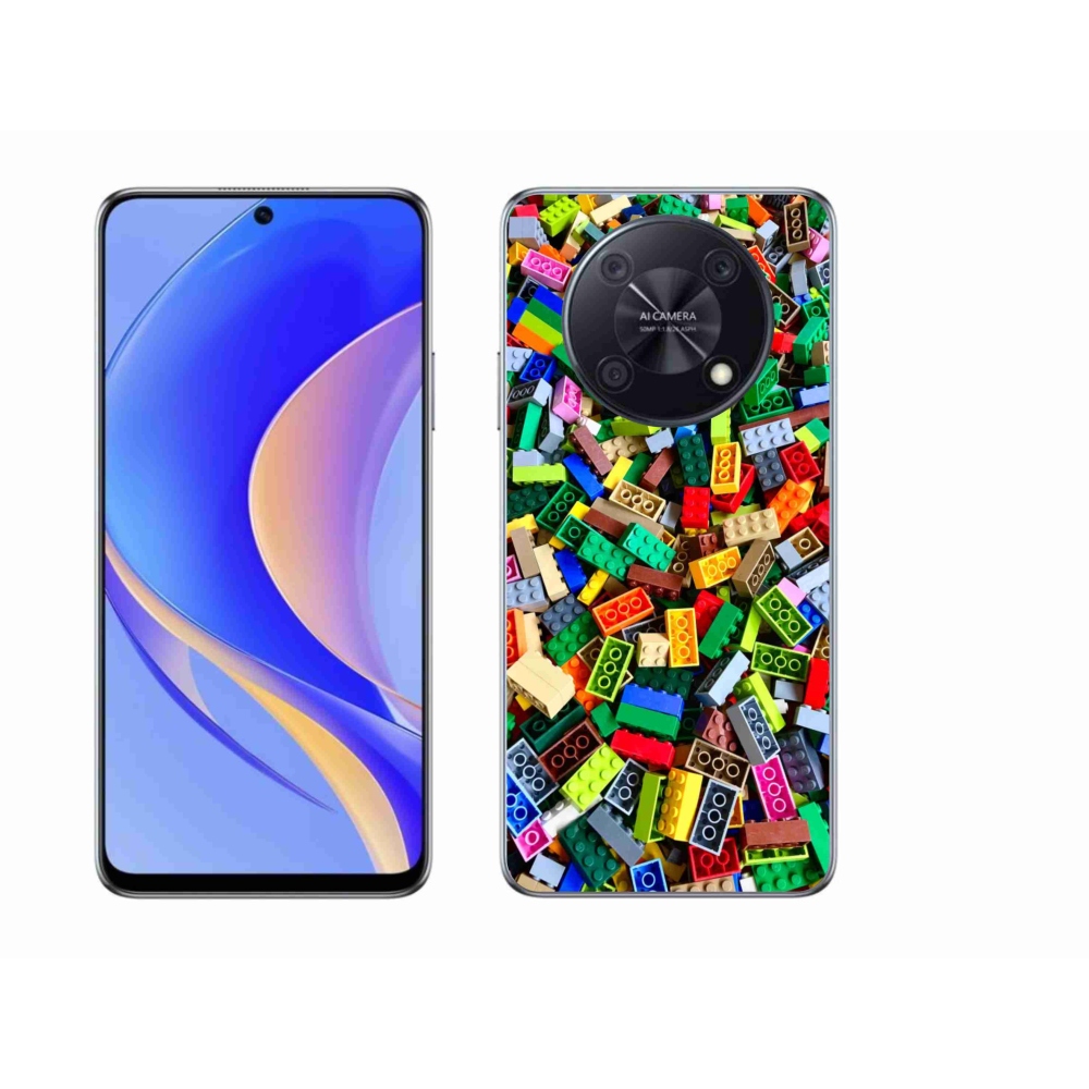 Gelový kryt mmCase na Huawei Nova Y90 - barevné stavební kostky