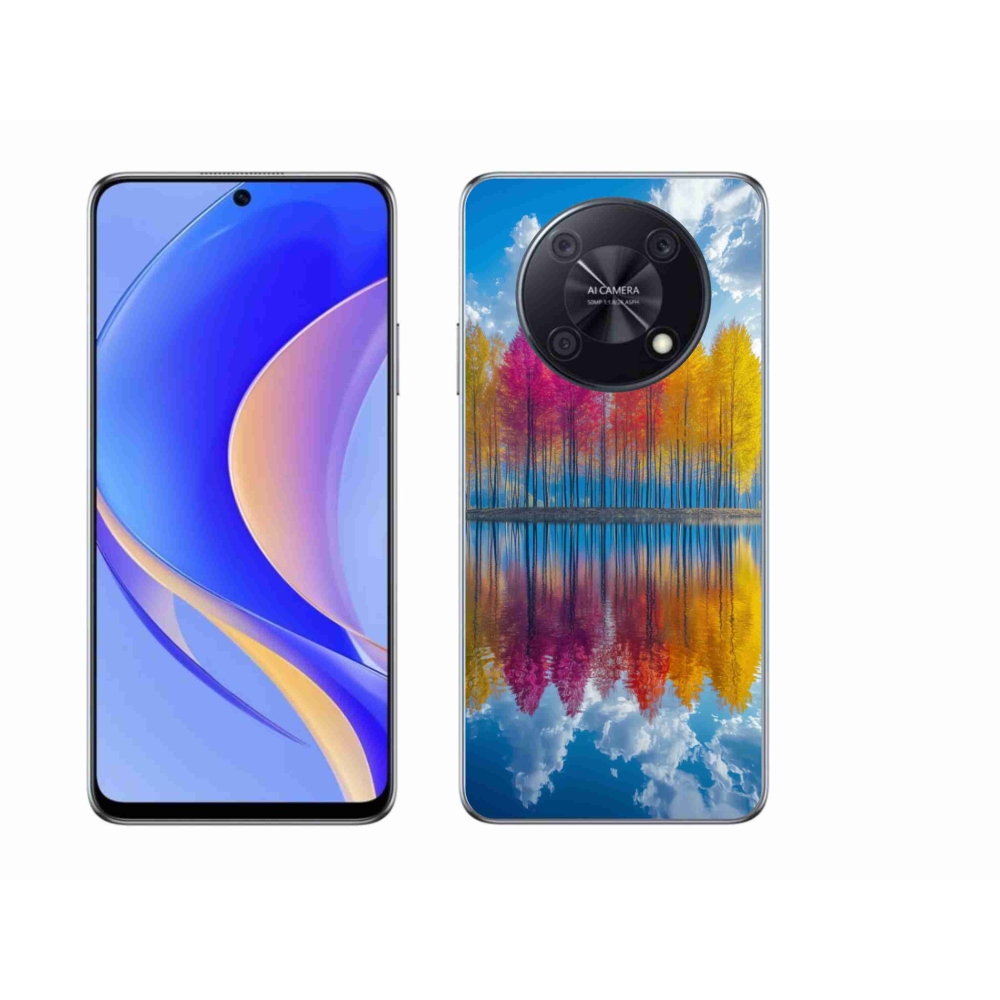 Gelový kryt mmCase na Huawei Nova Y90 - barevné stromy