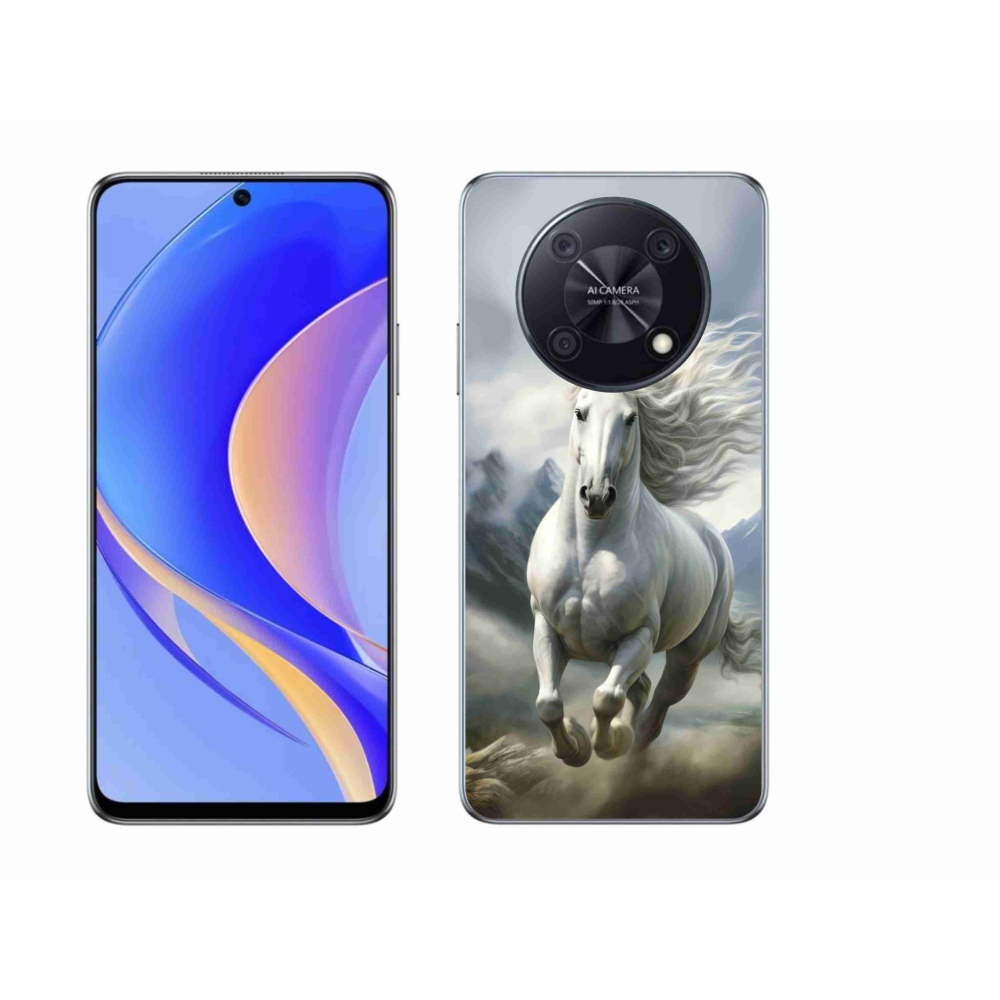 Gelový kryt mmCase na Huawei Nova Y90 - běžící bílý kůň 3