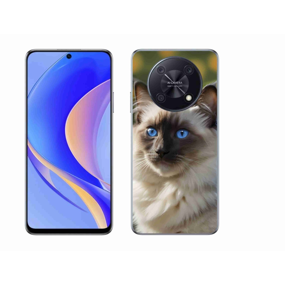 Gelový kryt mmCase na Huawei Nova Y90 - bílý ragdoll
