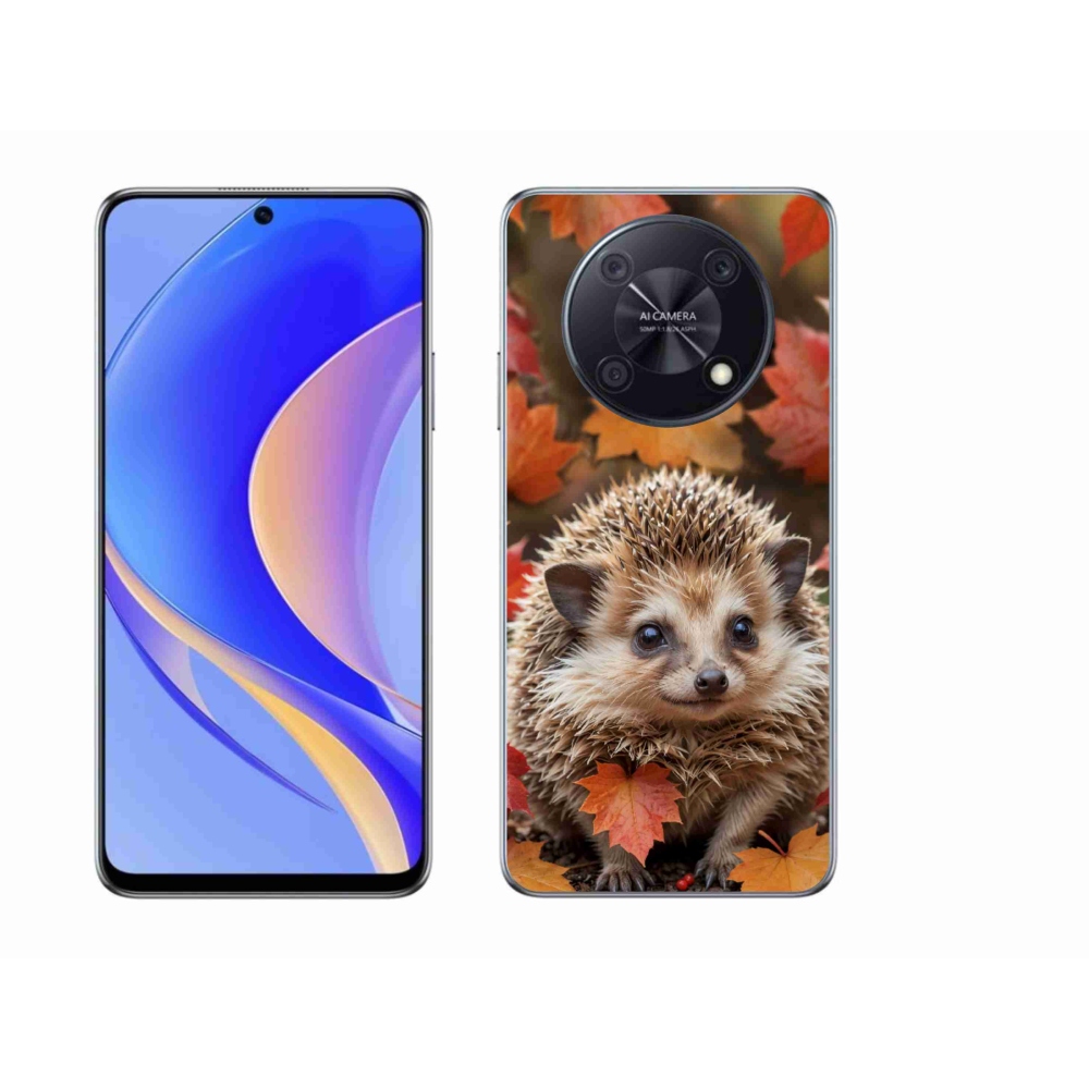 Gelový kryt mmCase na Huawei Nova Y90 - ježek v listí