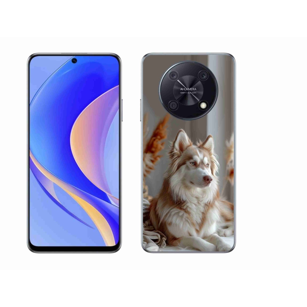 Gelový kryt mmCase na Huawei Nova Y90 - klidný sibiřský husky