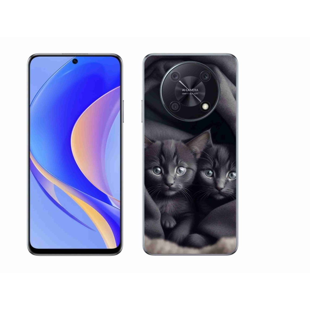 Gelový kryt mmCase na Huawei Nova Y90 - kočičí duo
