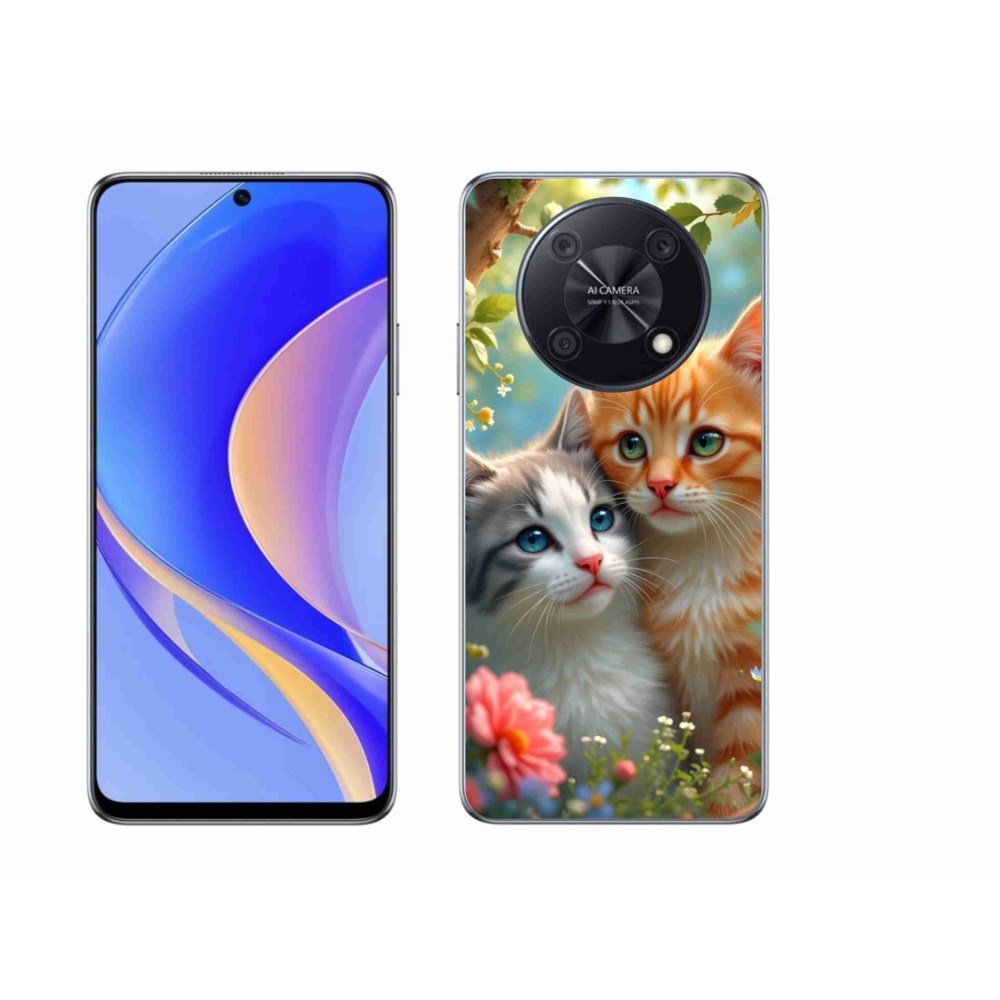 Gelový kryt mmCase na Huawei Nova Y90 - kočičí láska 2