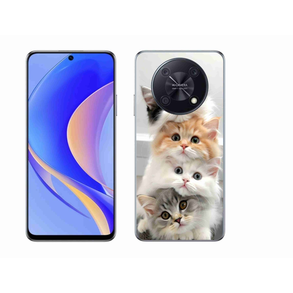 Gelový kryt mmCase na Huawei Nova Y90 - kočičí parta