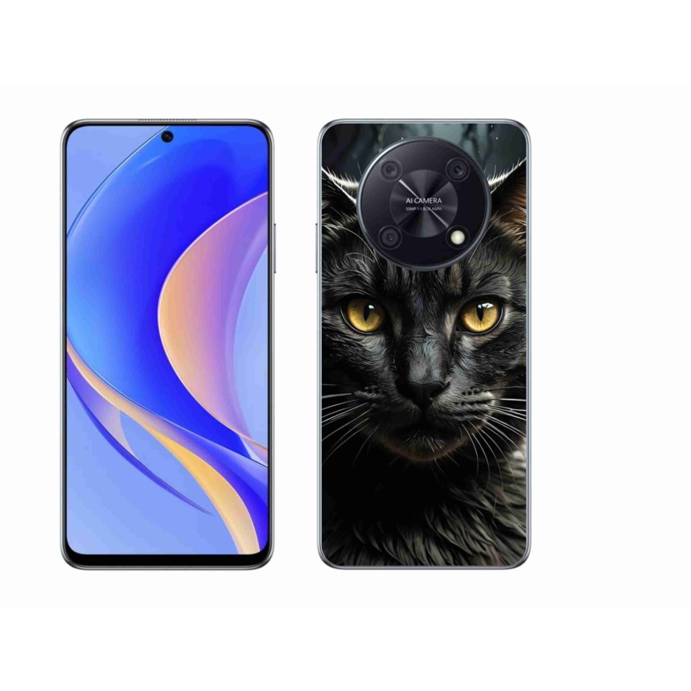 Gelový kryt mmCase na Huawei Nova Y90 - kočičí pohled 3