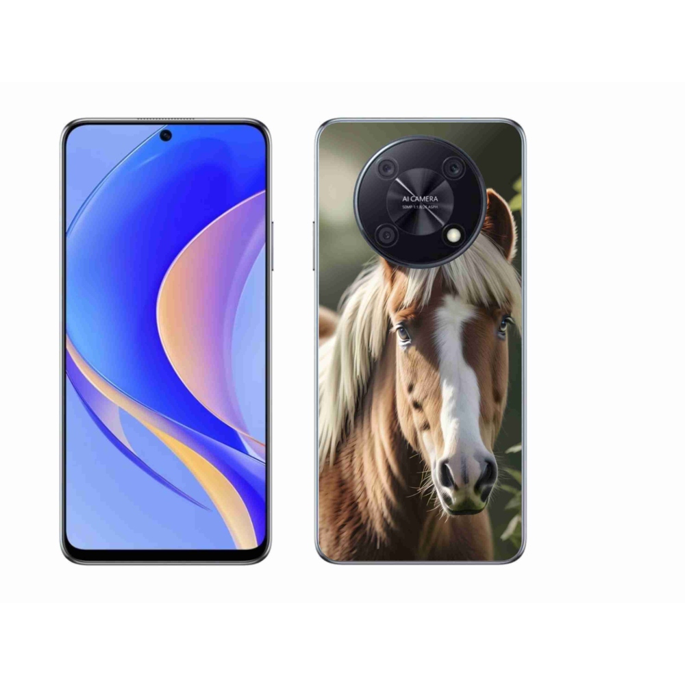 Gelový kryt mmCase na Huawei Nova Y90 - kůň se světlou hřívou