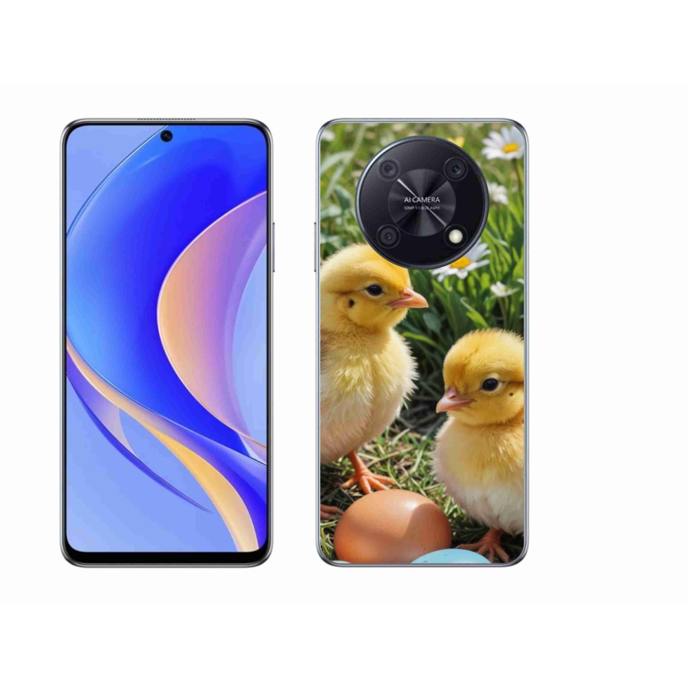 Gelový kryt mmCase na Huawei Nova Y90 - kuřátka