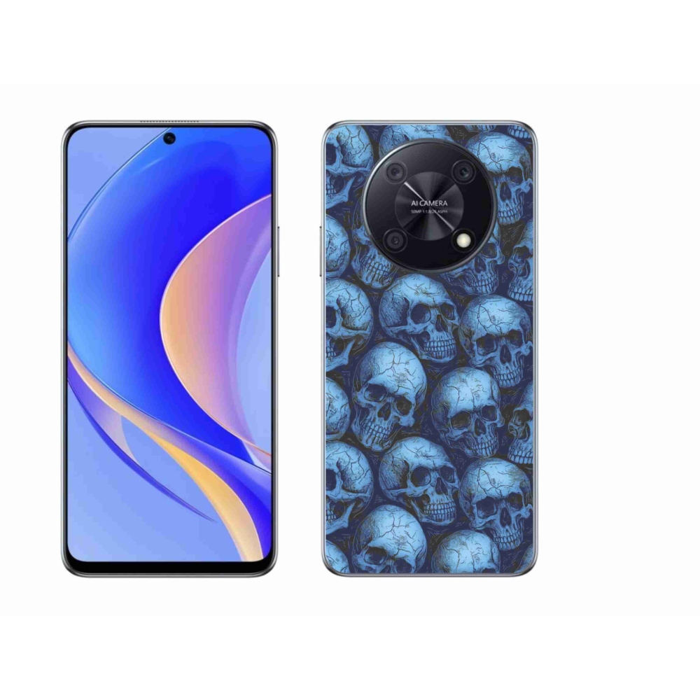 Gelový kryt mmCase na Huawei Nova Y90 - lebky