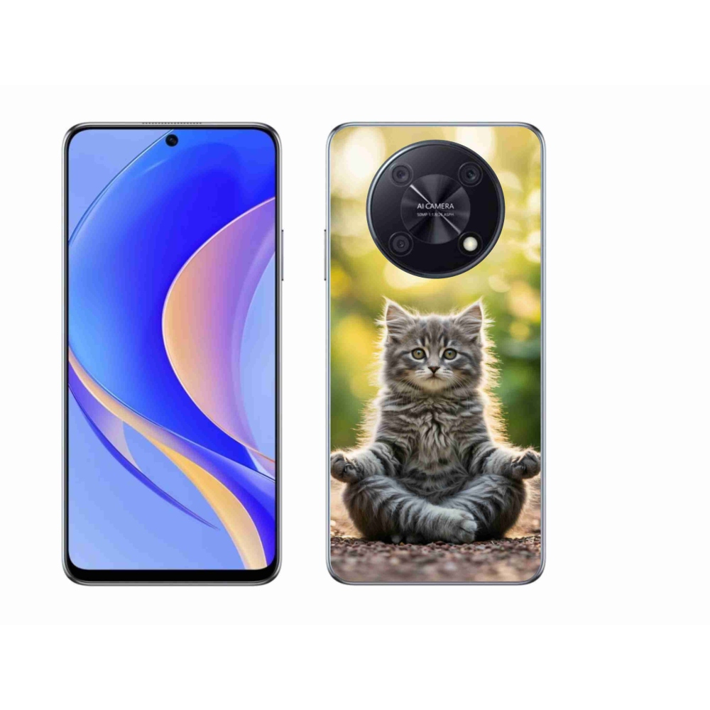Gelový kryt mmCase na Huawei Nova Y90 - meditující kotě