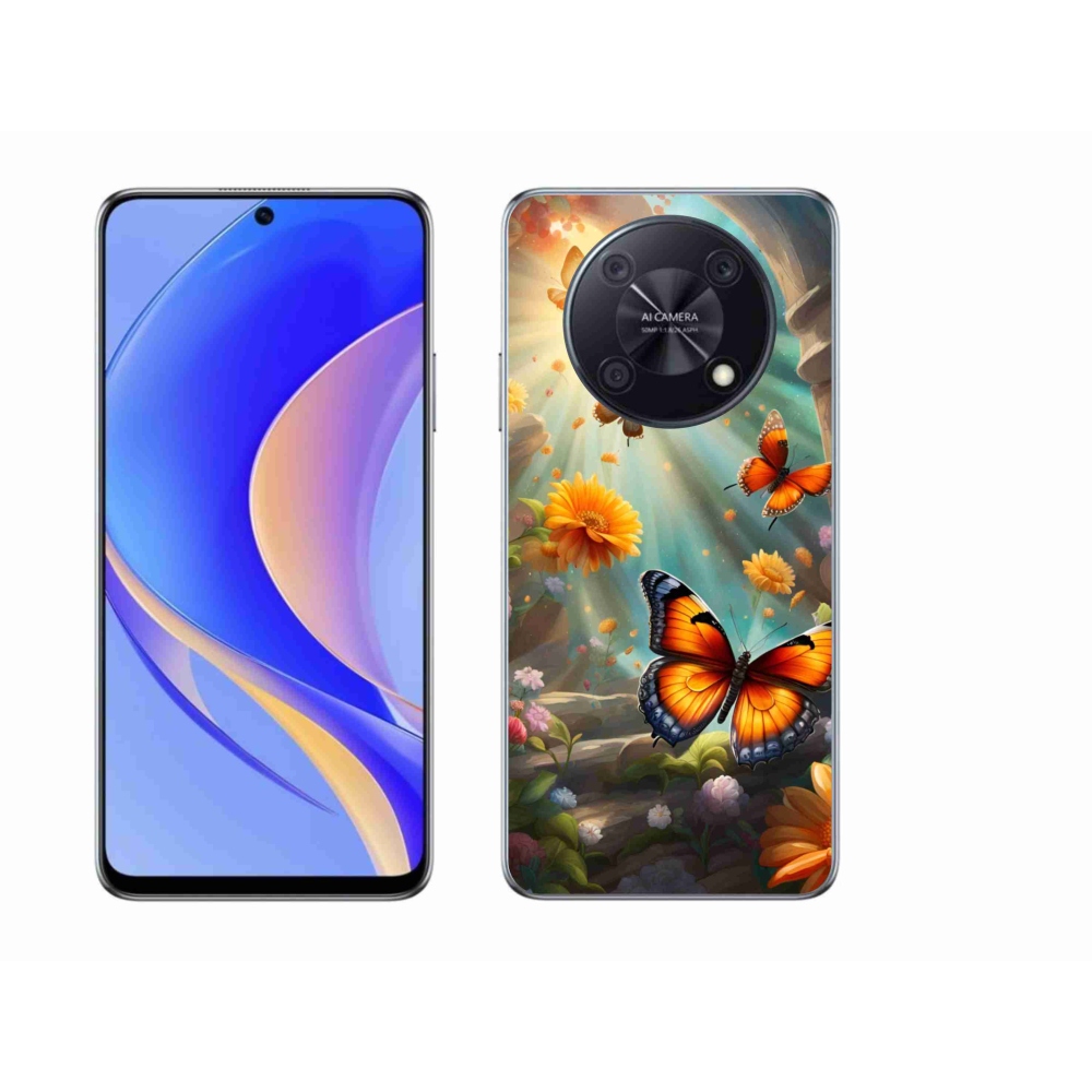 Gelový kryt mmCase na Huawei Nova Y90 - motýlí zahrada 2