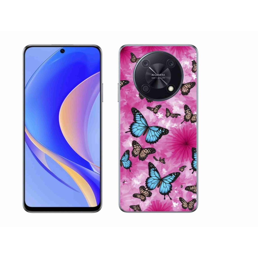 Gelový kryt mmCase na Huawei Nova Y90 - motýlí zahrada