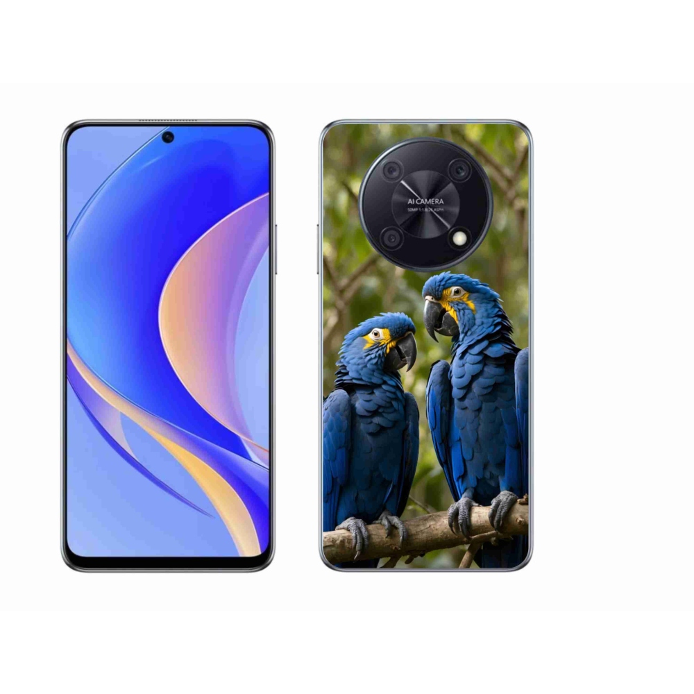 Gelový kryt mmCase na Huawei Nova Y90 - papouščí duo