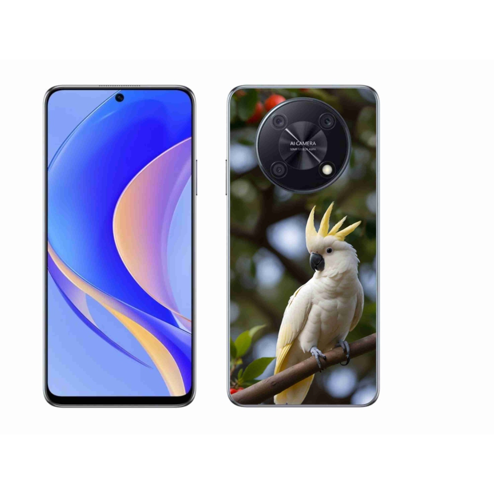 Gelový kryt mmCase na Huawei Nova Y90 - papoušek kakadu 3