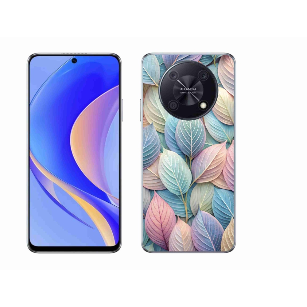 Gelový kryt mmCase na Huawei Nova Y90 - pastelové listy