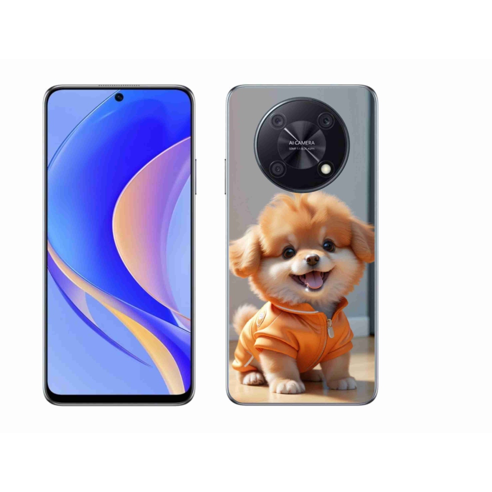Gelový kryt mmCase na Huawei Nova Y90 - roztomilý pomeranian v mikině
