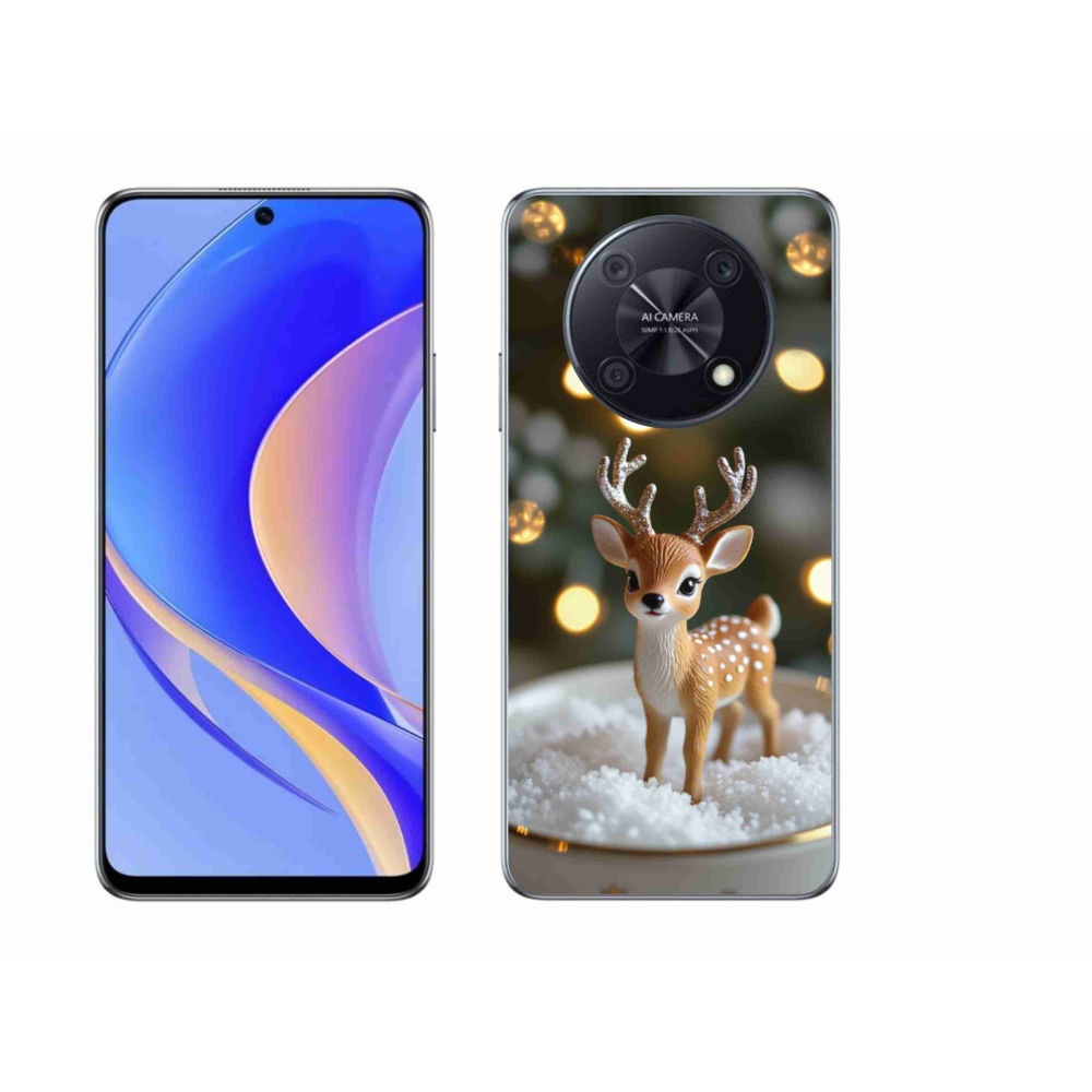 Gelový kryt mmCase na Huawei Nova Y90 - roztomilý vánoční jelen