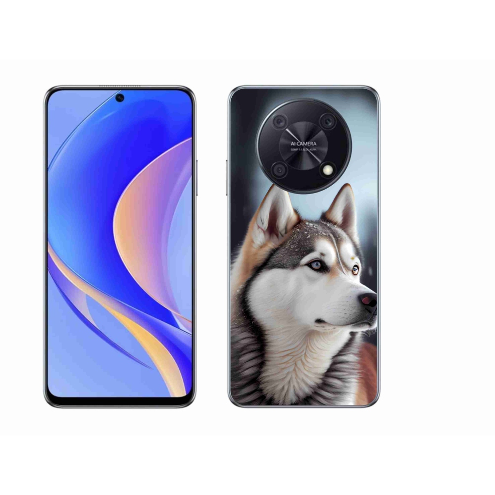 Gelový kryt mmCase na Huawei Nova Y90 - sibiřský husky