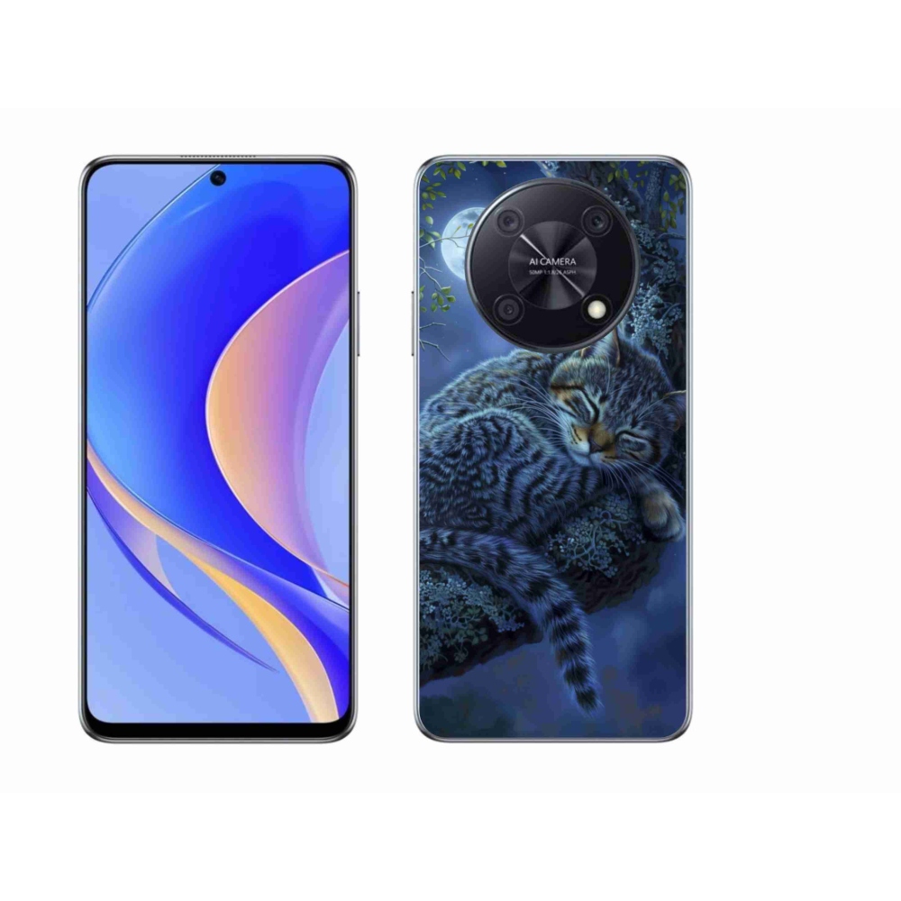 Gelový kryt mmCase na Huawei Nova Y90 - spící kočka