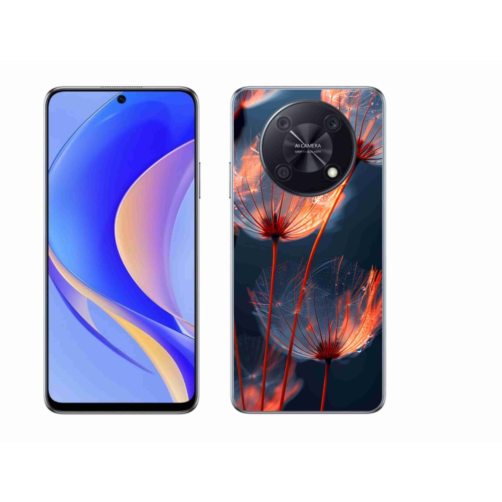 Gelový kryt mmCase na Huawei Nova Y90 - světélkující chmýří