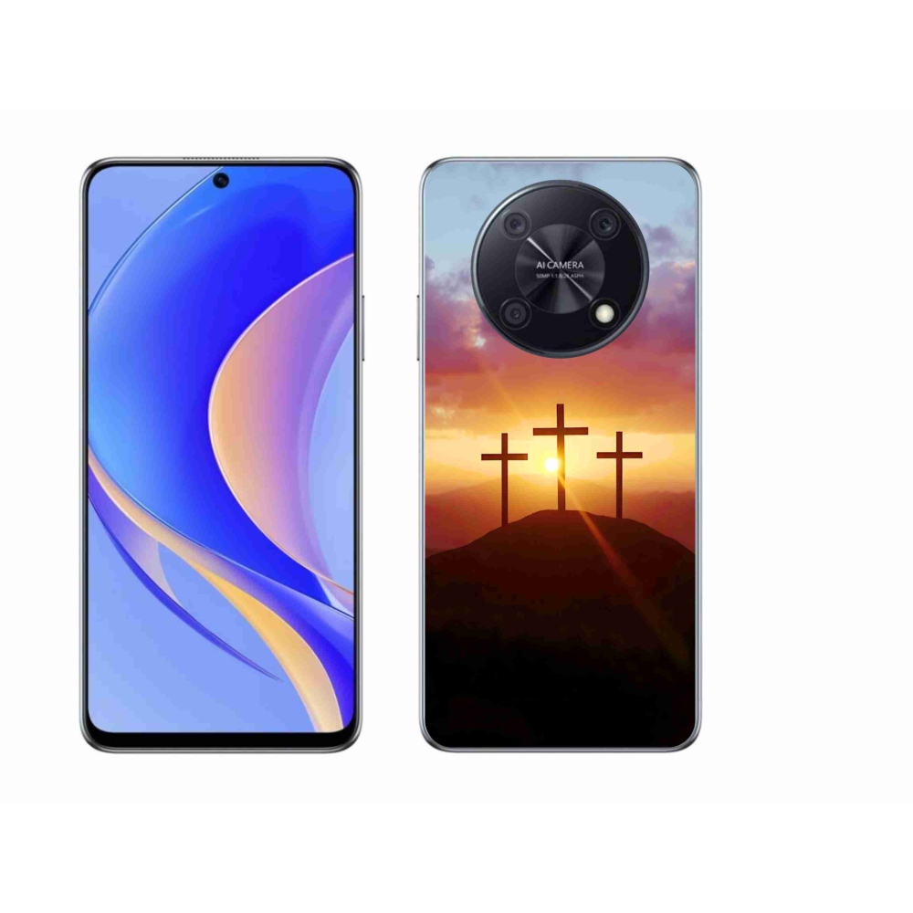 Gelový kryt mmCase na Huawei Nova Y90 - tři kříže