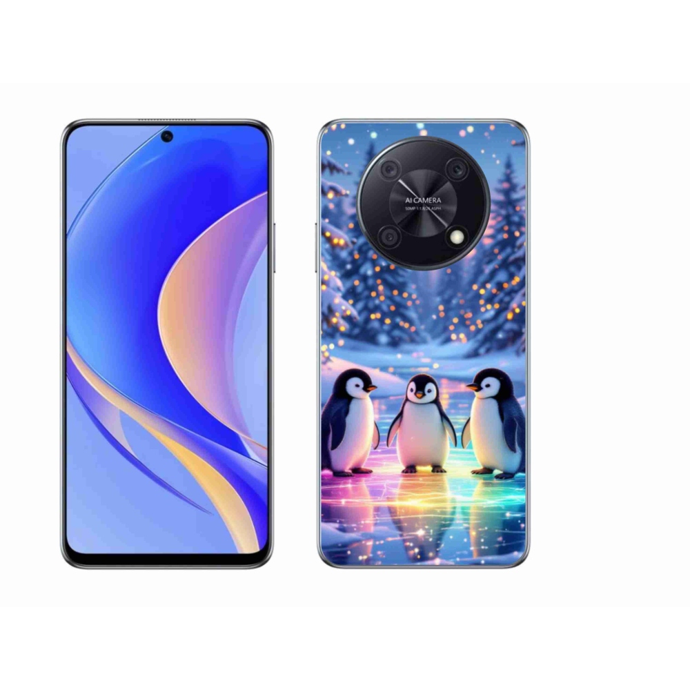 Gelový kryt mmCase na Huawei Nova Y90 - tučnáci
