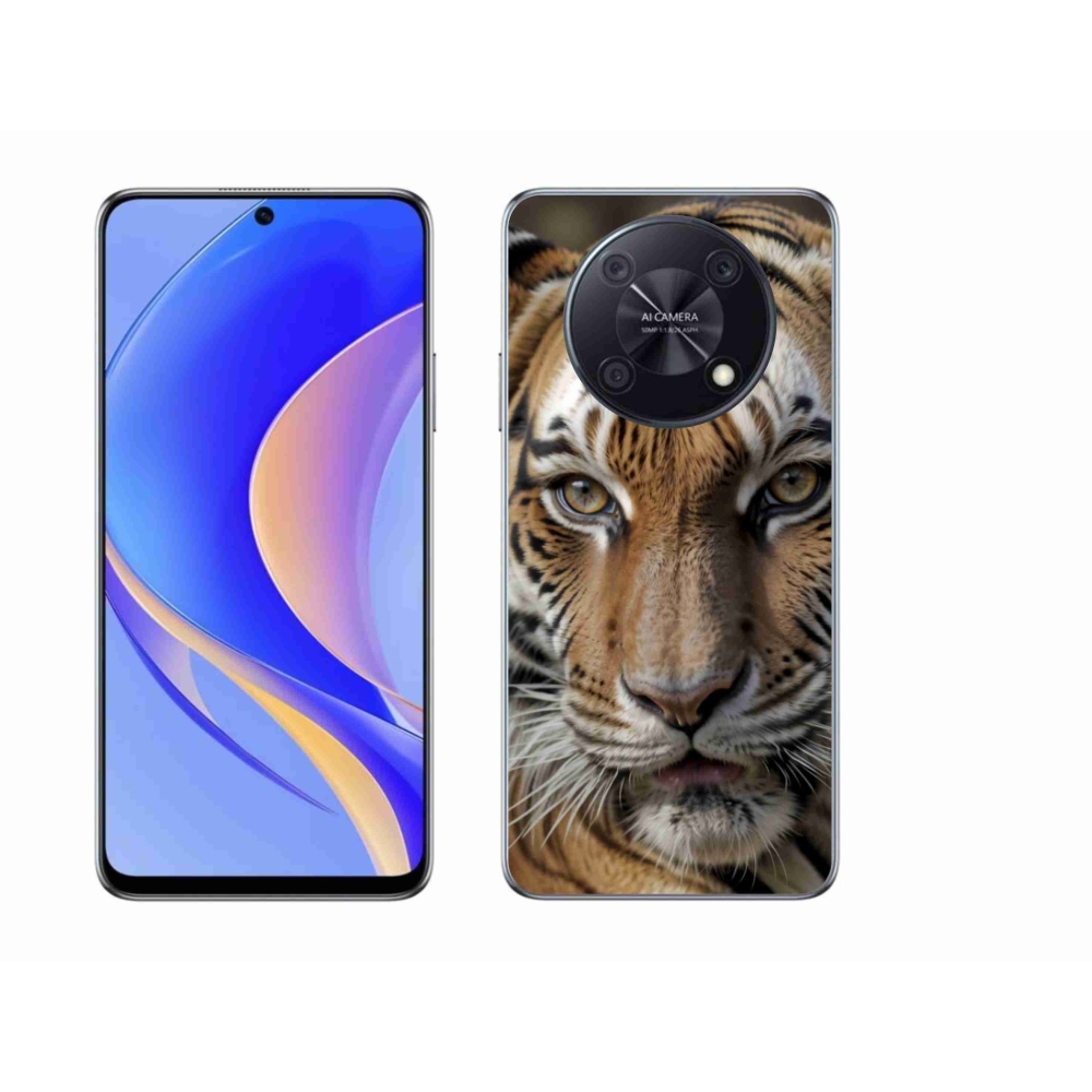 Gelový kryt mmCase na Huawei Nova Y90 - tygří pohled