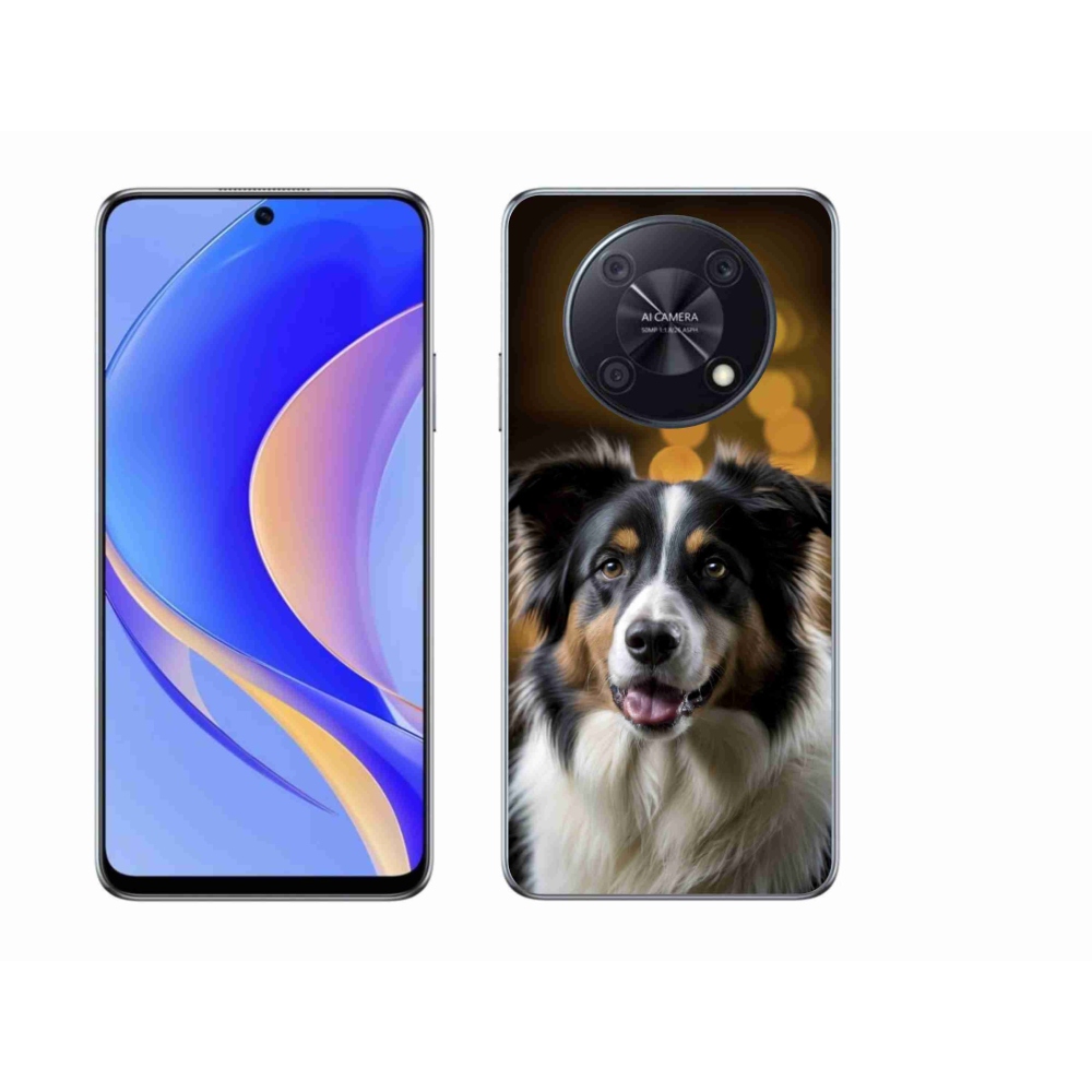 Gelový kryt mmCase na Huawei Nova Y90 - usměvavý australský ovčák