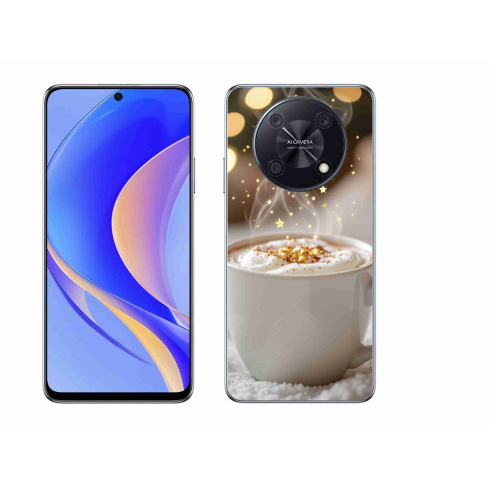 Gelový kryt mmCase na Huawei Nova Y90 - vánoční horký nápoj