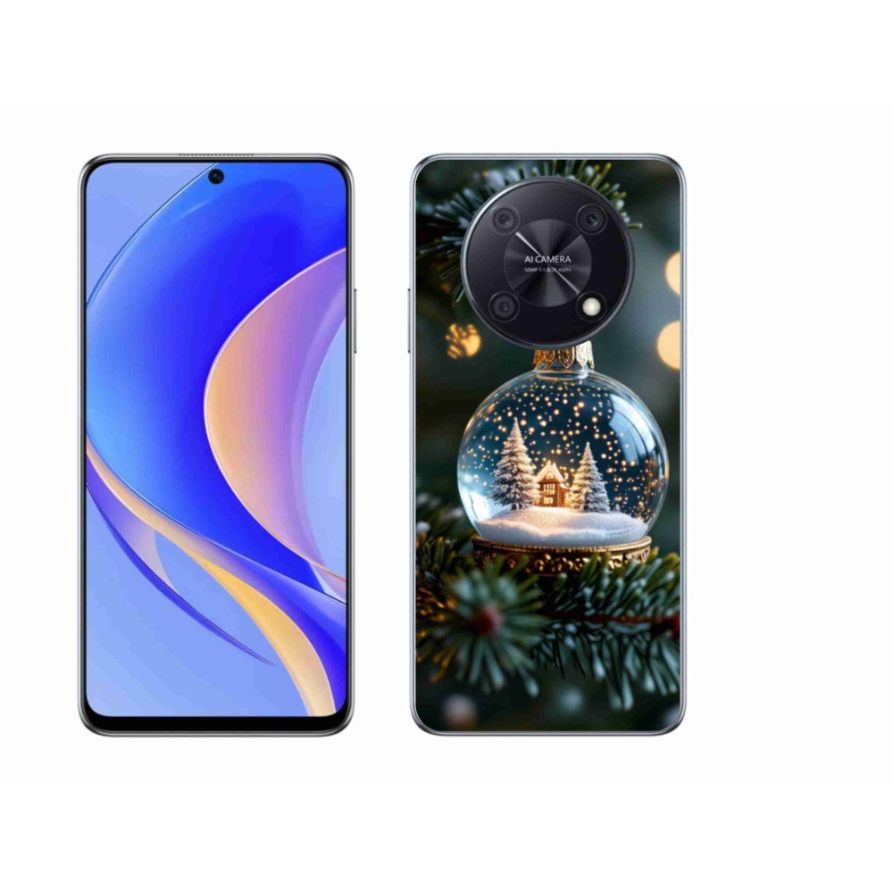 Gelový kryt mmCase na Huawei Nova Y90 - vánoční koule 2