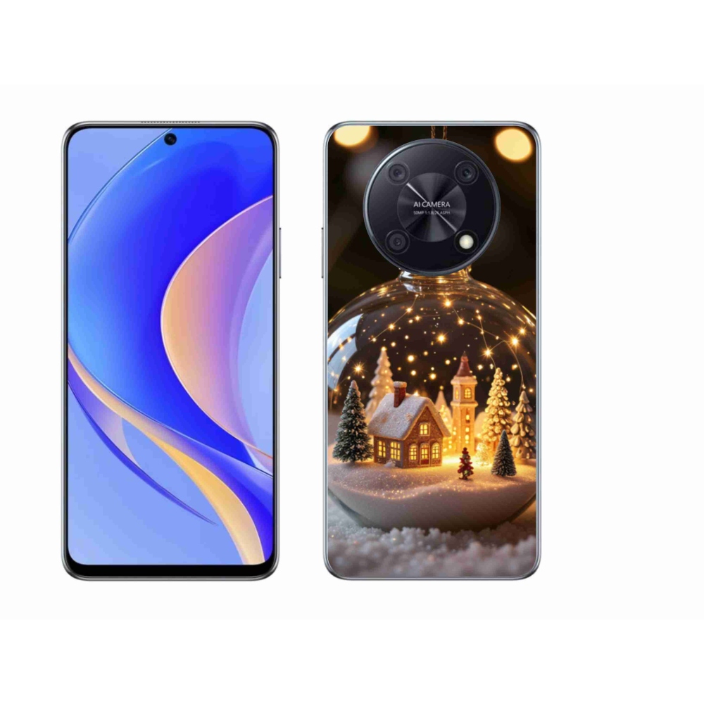 Gelový kryt mmCase na Huawei Nova Y90 - vánoční koule 3