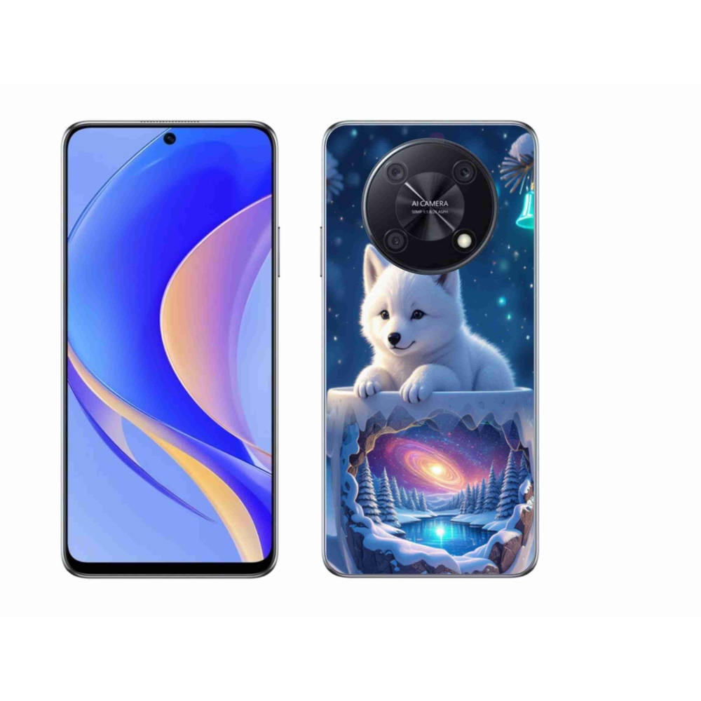 Gelový kryt mmCase na Huawei Nova Y90 - vánoční štěně
