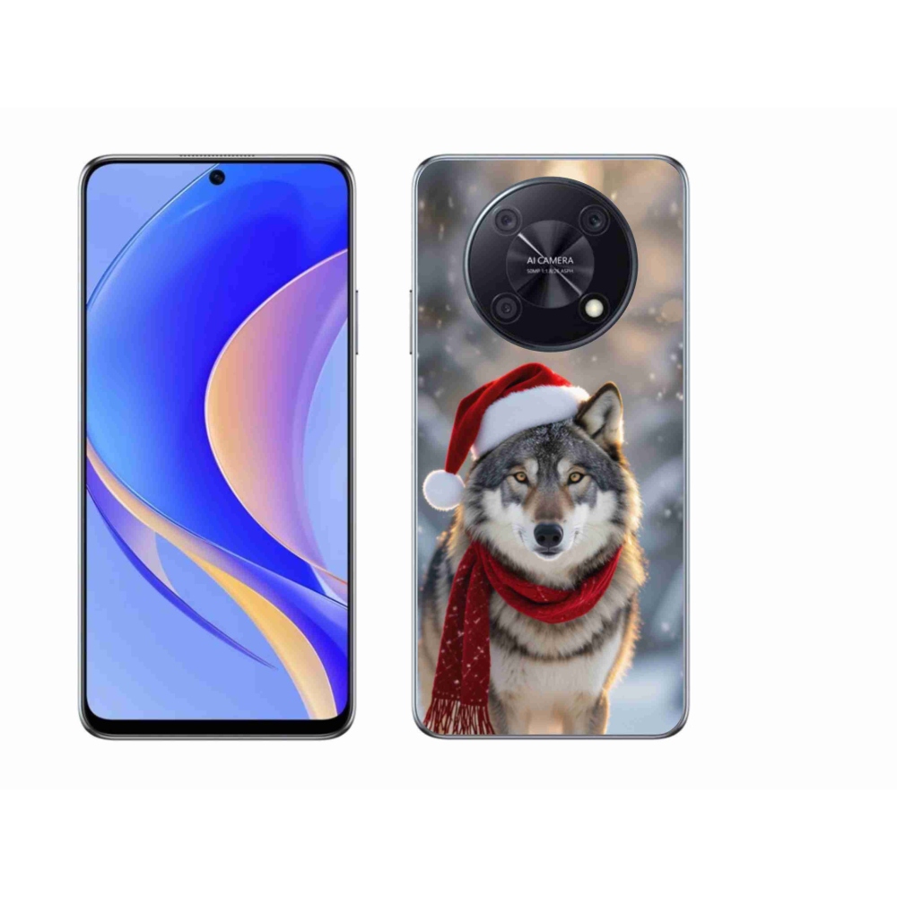 Gelový kryt mmCase na Huawei Nova Y90 - vánoční vlk