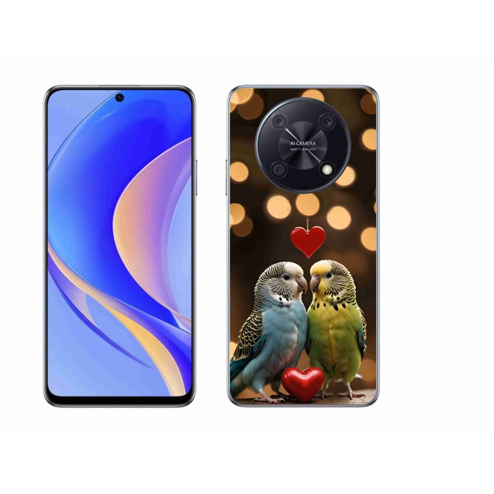 Gelový kryt mmCase na Huawei Nova Y90 - zamilovaní papoušci