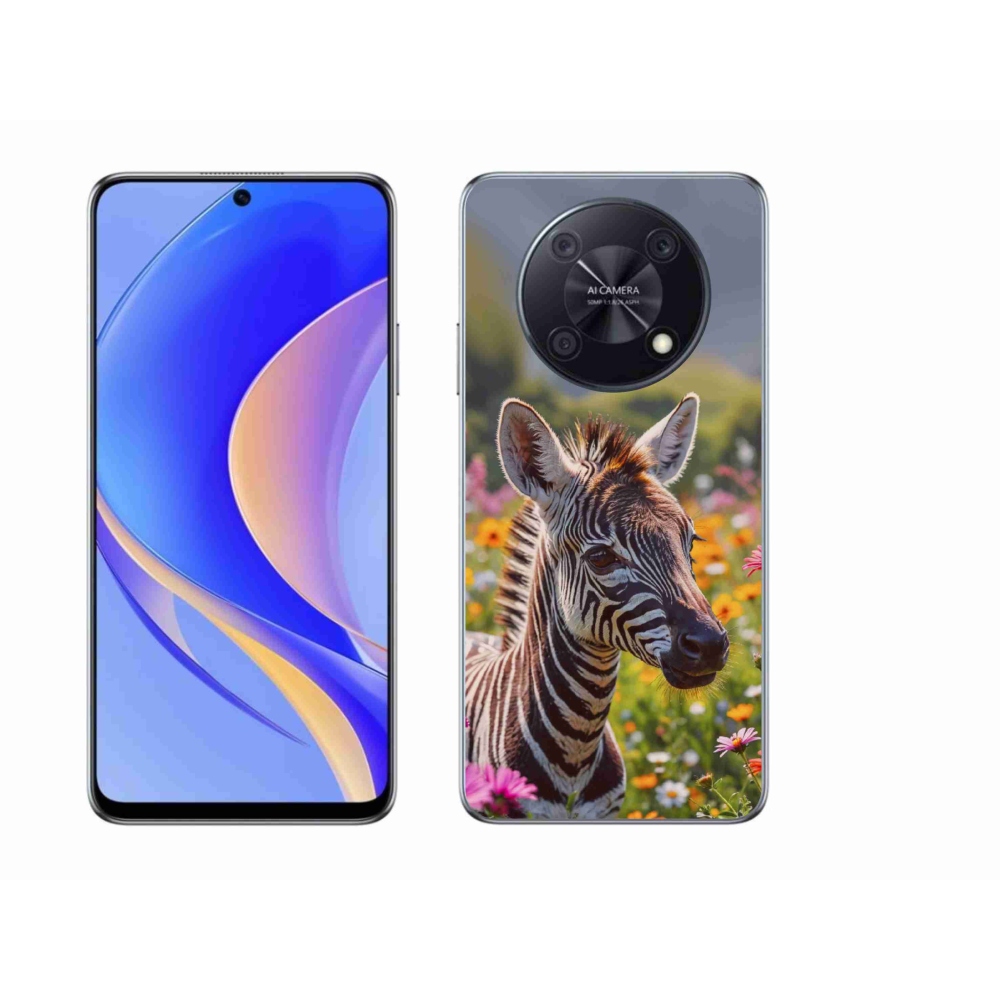 Gelový kryt mmCase na Huawei Nova Y90 - zebra na louce