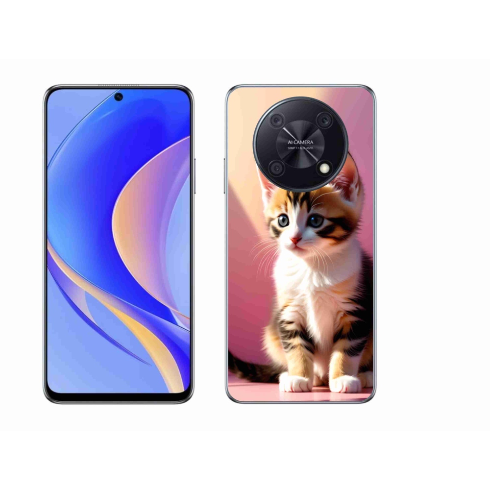Gelový kryt mmCase na Huawei Nova Y90 - zvědavé kotě 2