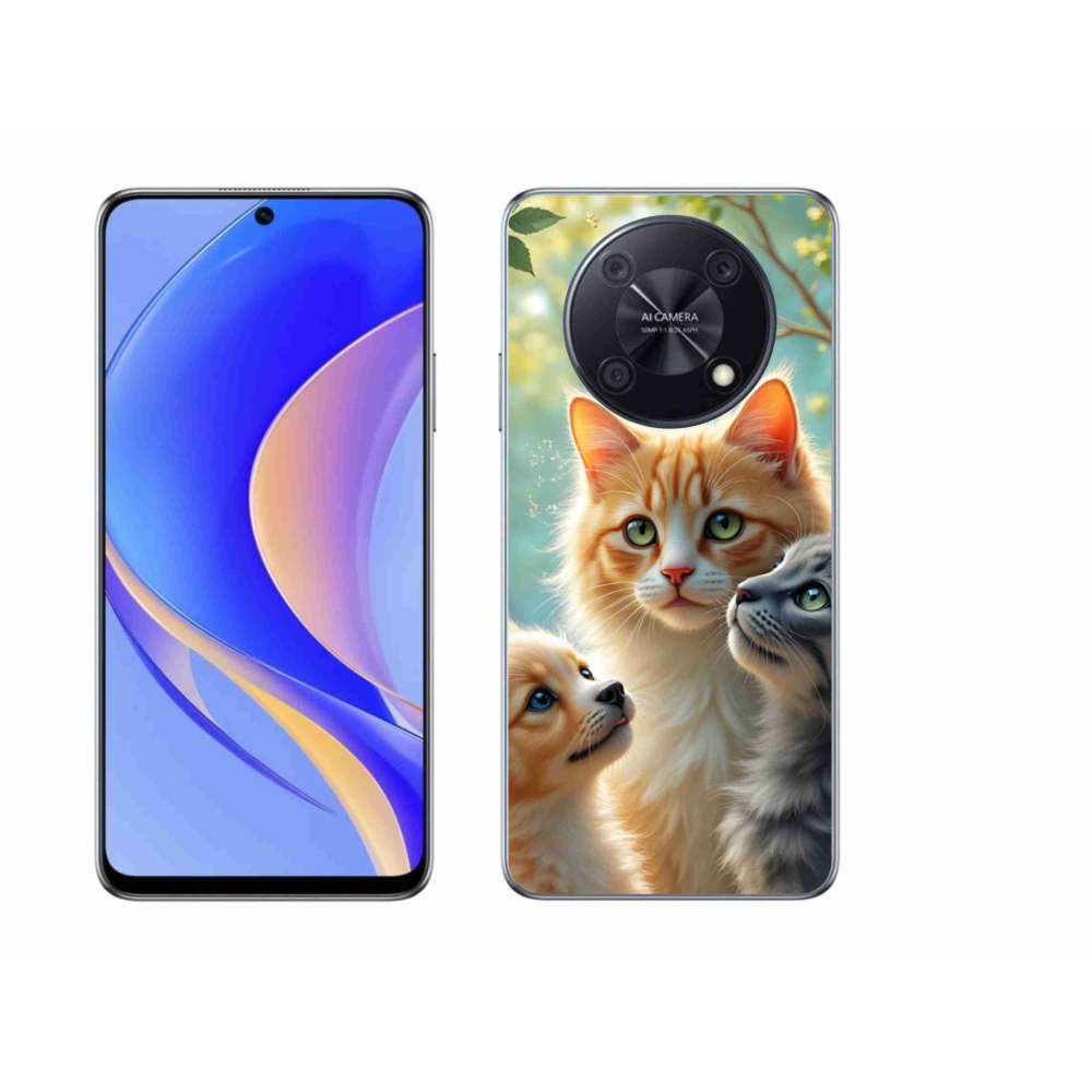 Gelový kryt mmCase na Huawei Nova Y90 - zvířecí přátelství 2
