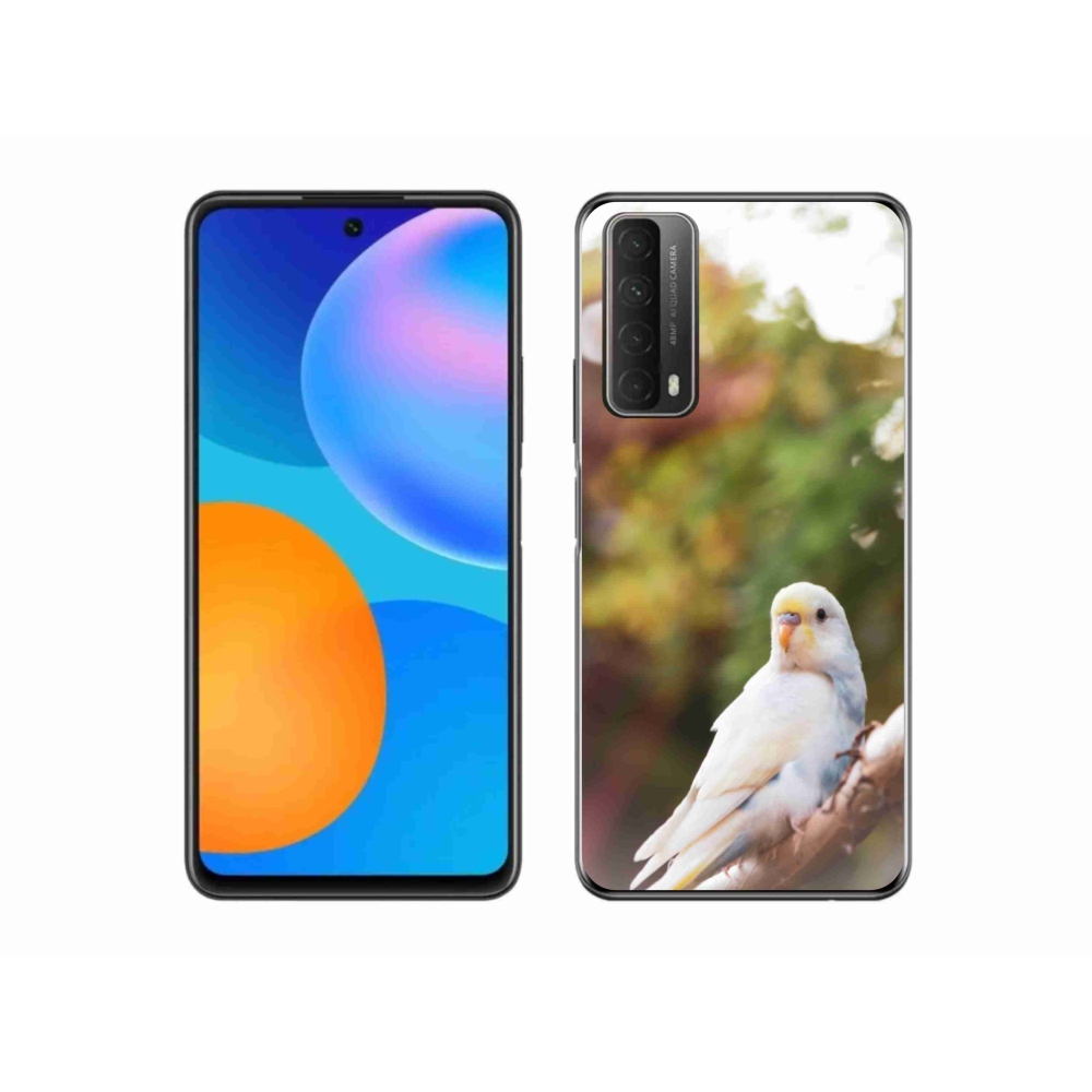 Gelový kryt mmCase na Huawei P Smart (2021) - andulka bílá