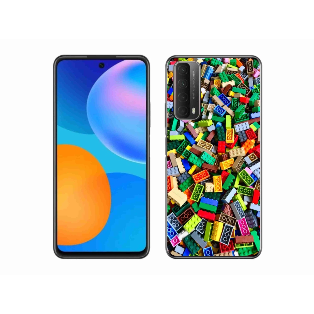 Gelový kryt mmCase na Huawei P Smart (2021) - barevné stavební kostky