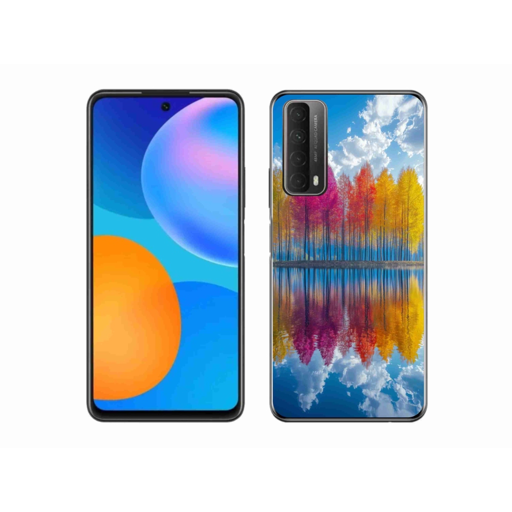Gelový kryt mmCase na Huawei P Smart (2021) - barevné stromy