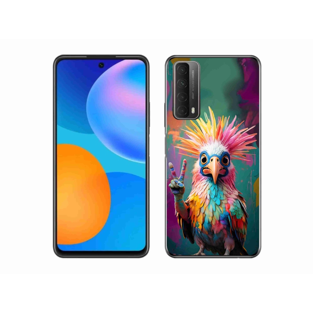 Gelový kryt mmCase na Huawei P Smart (2021) - barevný rebel